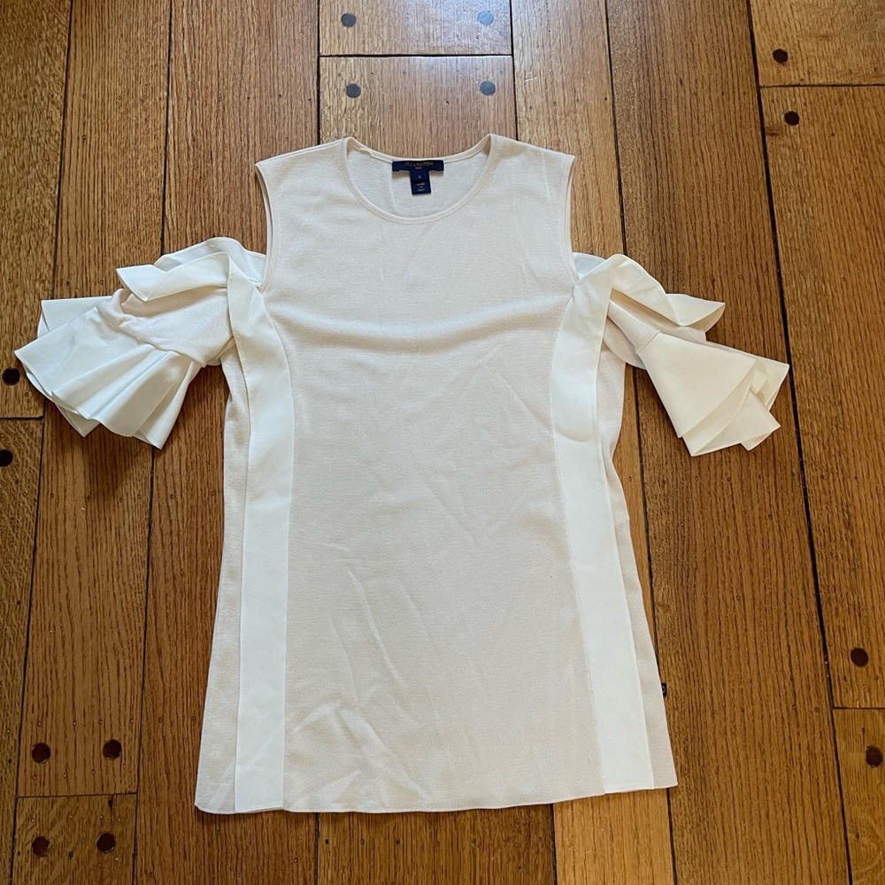 Louis Vuitton Cold Shoulder Top, Size: Large